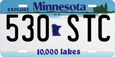 MN license plate 530STC