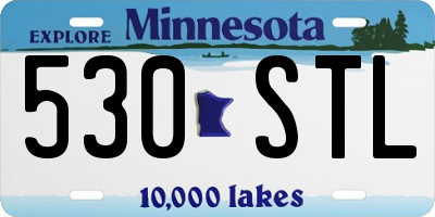 MN license plate 530STL