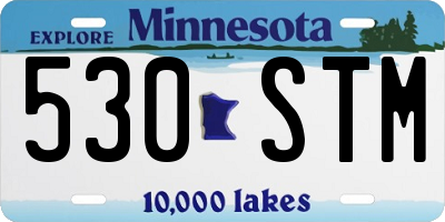 MN license plate 530STM