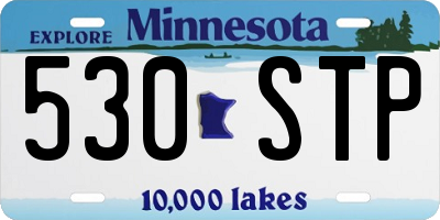 MN license plate 530STP