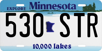 MN license plate 530STR