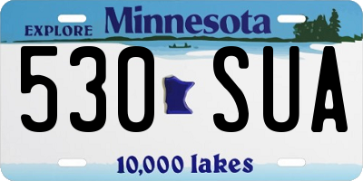 MN license plate 530SUA