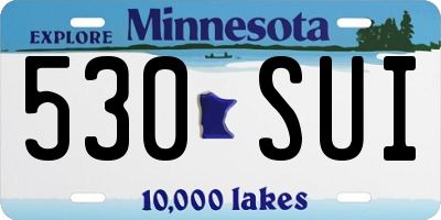 MN license plate 530SUI