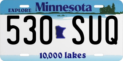 MN license plate 530SUQ