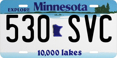 MN license plate 530SVC