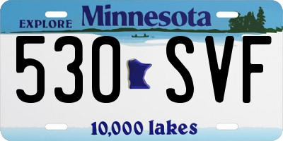 MN license plate 530SVF