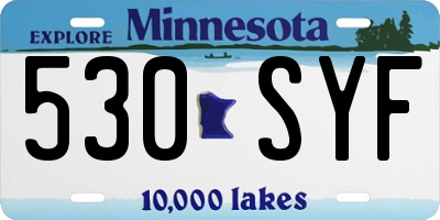 MN license plate 530SYF