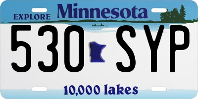 MN license plate 530SYP