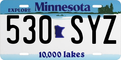 MN license plate 530SYZ