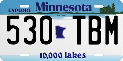 MN license plate 530TBM