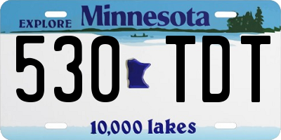 MN license plate 530TDT