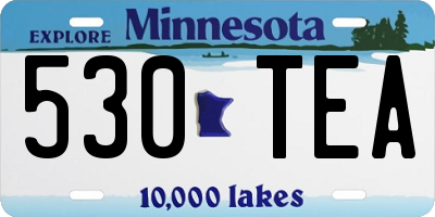 MN license plate 530TEA