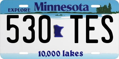MN license plate 530TES