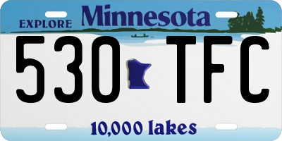 MN license plate 530TFC