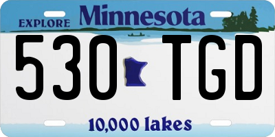 MN license plate 530TGD