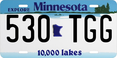 MN license plate 530TGG