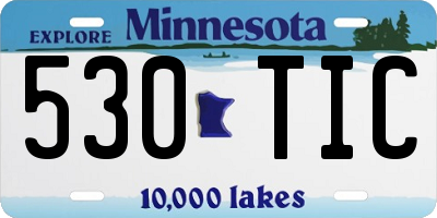 MN license plate 530TIC