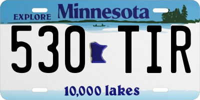 MN license plate 530TIR