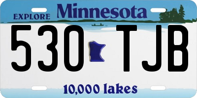 MN license plate 530TJB
