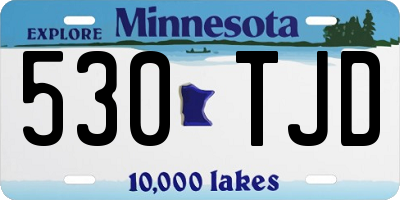 MN license plate 530TJD