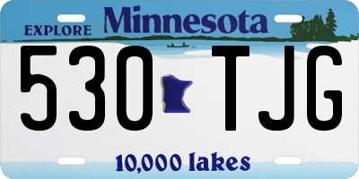 MN license plate 530TJG