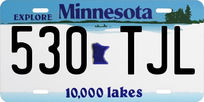 MN license plate 530TJL