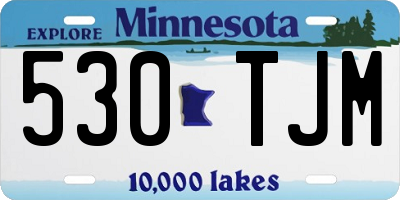 MN license plate 530TJM
