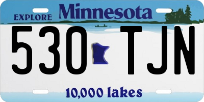 MN license plate 530TJN