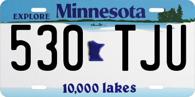 MN license plate 530TJU