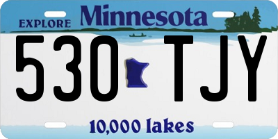 MN license plate 530TJY