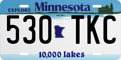 MN license plate 530TKC