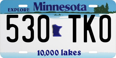 MN license plate 530TKO