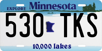 MN license plate 530TKS