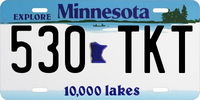 MN license plate 530TKT
