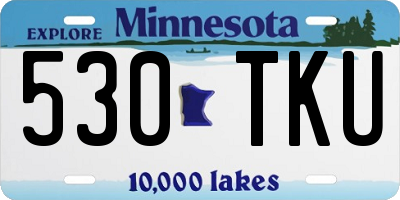 MN license plate 530TKU
