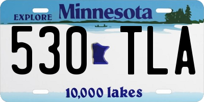 MN license plate 530TLA