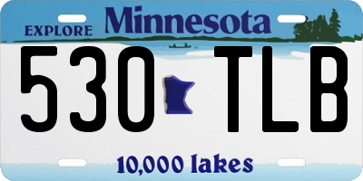 MN license plate 530TLB