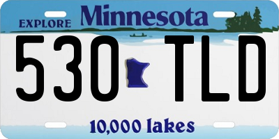 MN license plate 530TLD