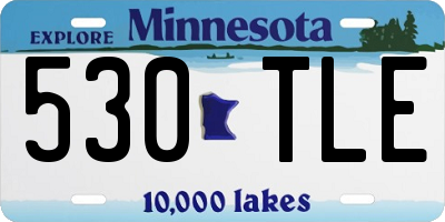 MN license plate 530TLE