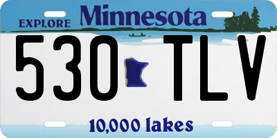 MN license plate 530TLV