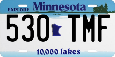 MN license plate 530TMF