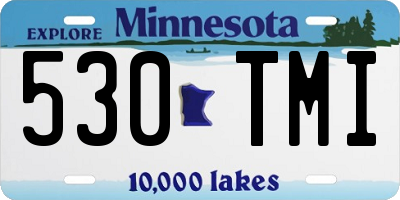 MN license plate 530TMI