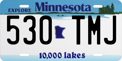 MN license plate 530TMJ