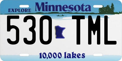 MN license plate 530TML
