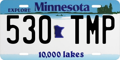 MN license plate 530TMP