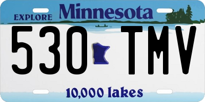 MN license plate 530TMV
