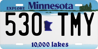 MN license plate 530TMY