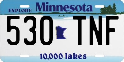 MN license plate 530TNF