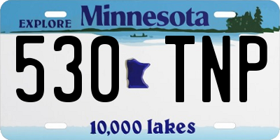 MN license plate 530TNP
