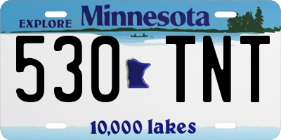 MN license plate 530TNT